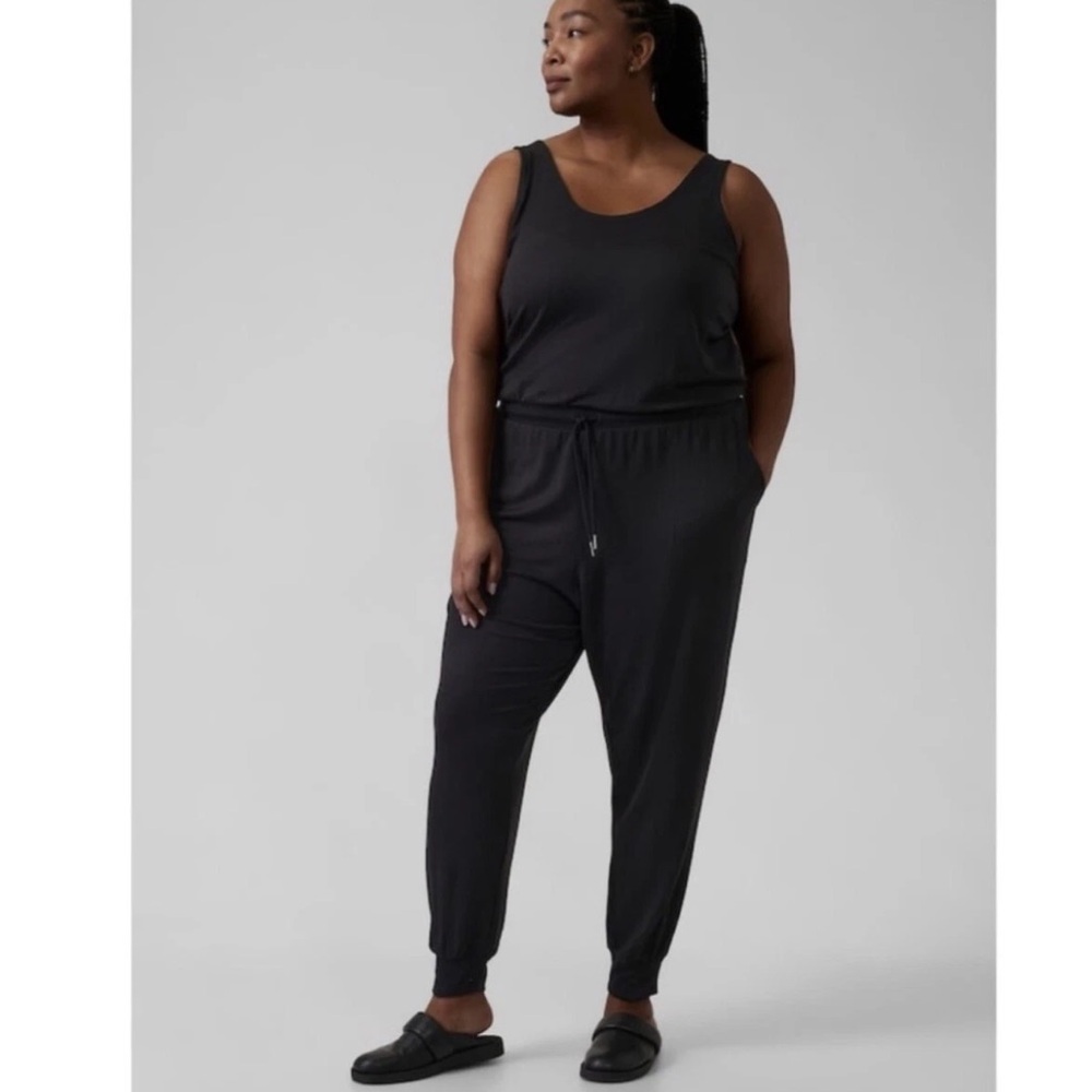Athleta Balance Sleeveless Jumpsuit Black